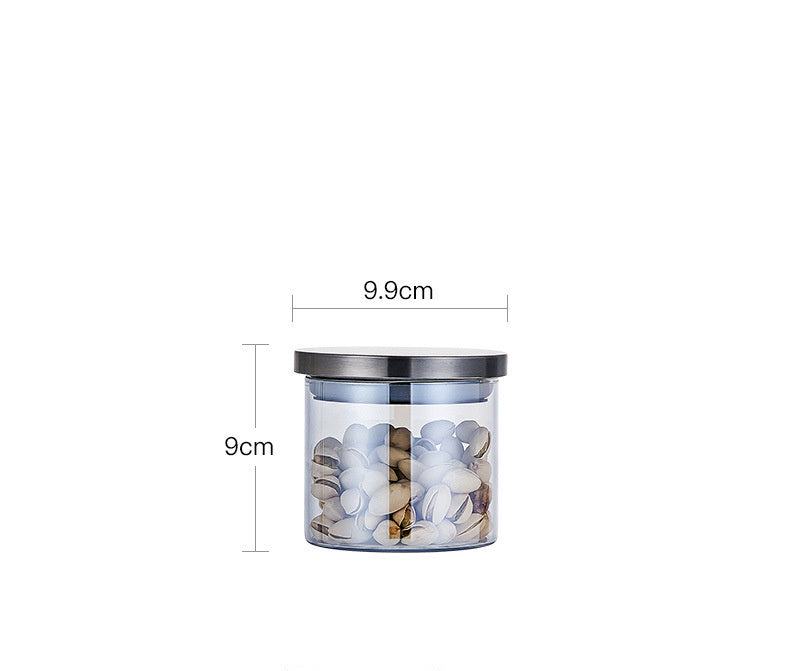 Glass Large Airtight Jar With Lid Moisture-proof Storage Tank Sugar Bowl Tea Can Grain Storage Tank