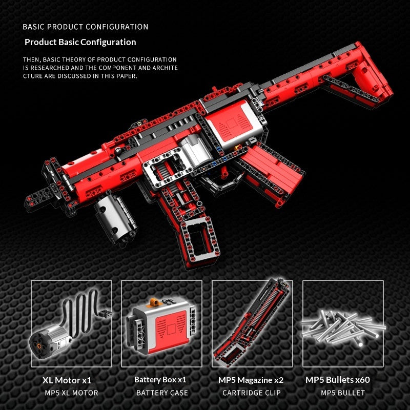 Battlefront MP5 Assembly Building Block Toy Simulation Gun