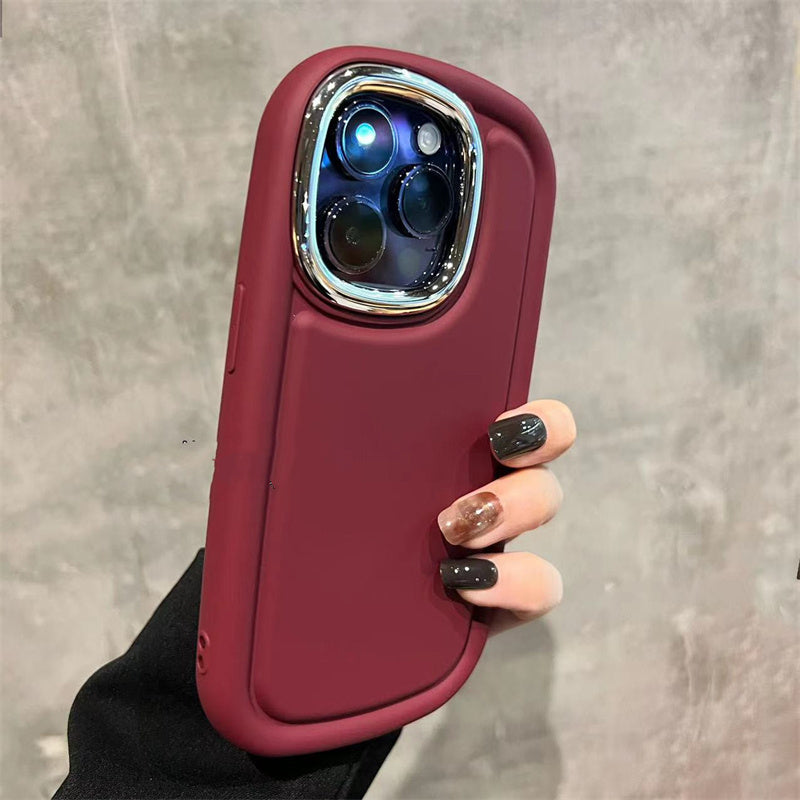 Retro Cold Brown For Phone Case New Anti-fall Border Protective Cover