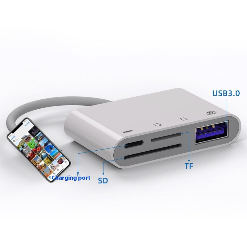 Applicable To Four-in-one Cable Seperater Mobile Phone Tablet
