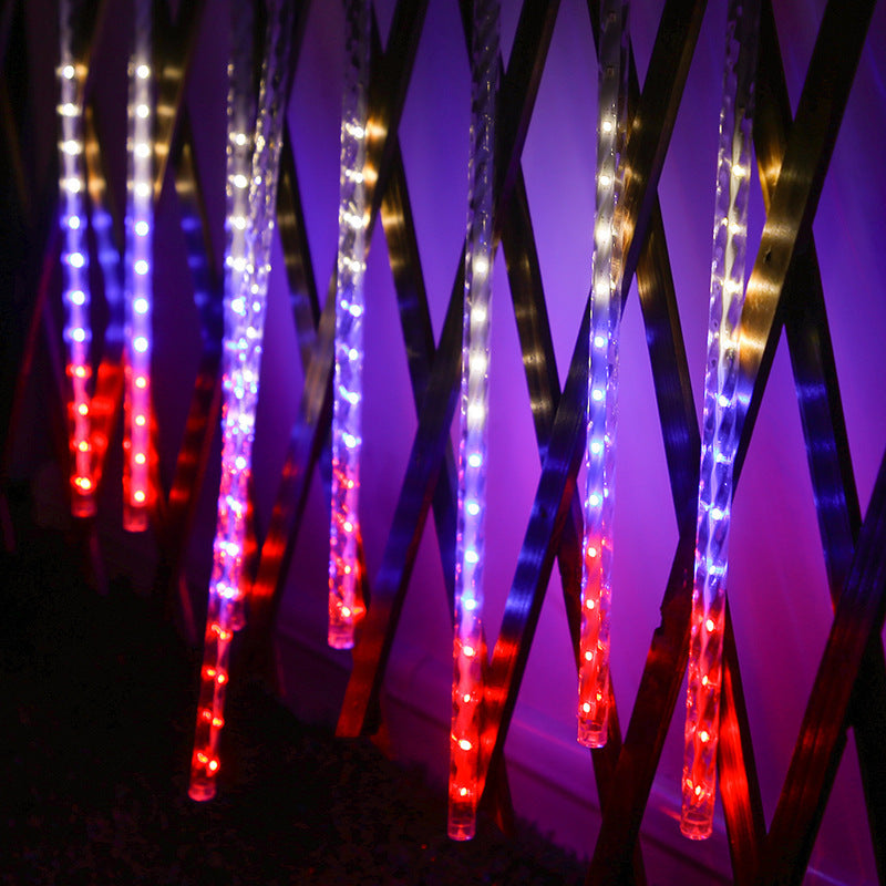 Led8 Suit Outdoor Waterproof Decorative Lights 50cm Meteor Christmas Tree Outdoor Decorative Lamp