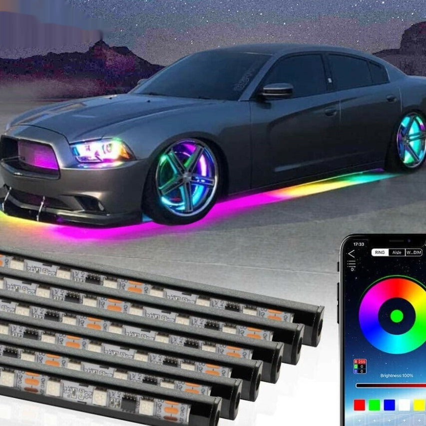 Colorful Flowing Decorative Ambient Light For Car Chassis