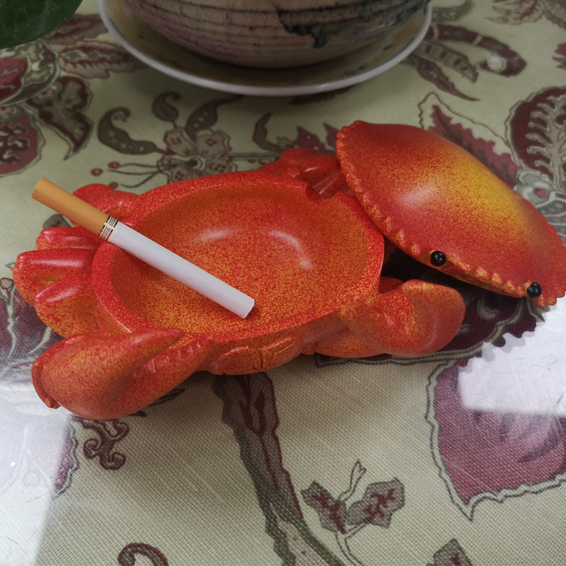 Home Resin Crafts Ornaments Crab Desktop Decorative Storage Box