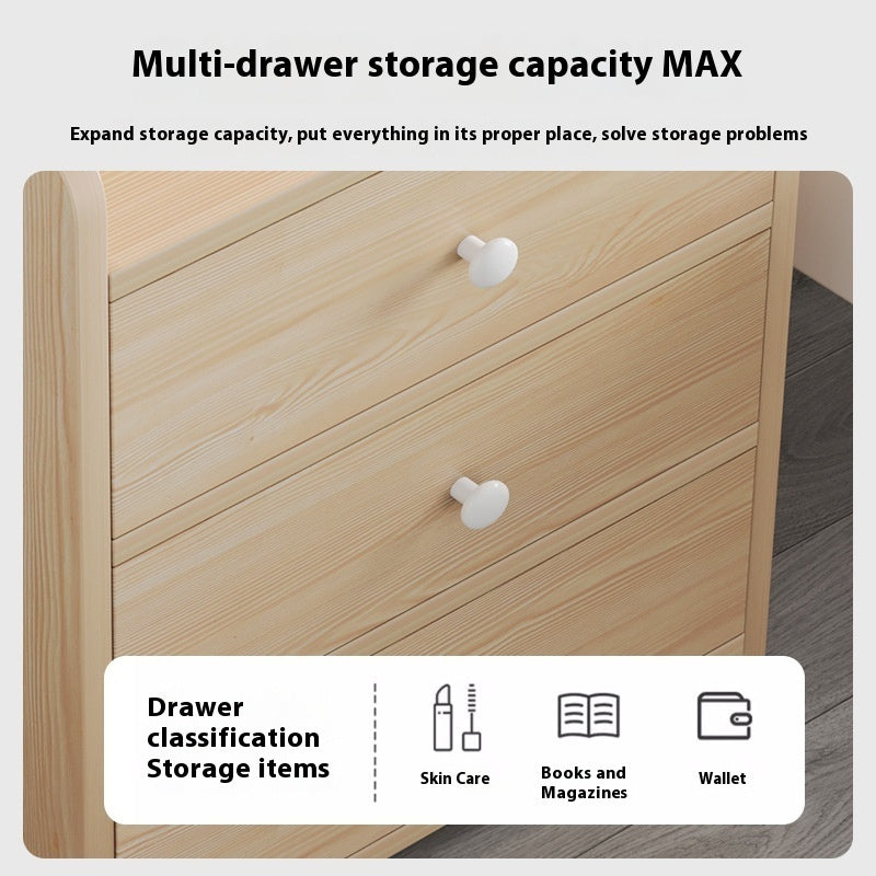 Bedside Table Modern Simple Small Simple Household Storage Locker With Lock