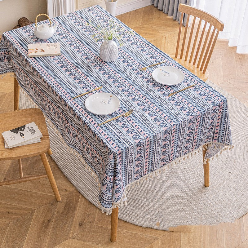 Nappe de style ethnique Nappe bohème Tapis de table Ins Camping