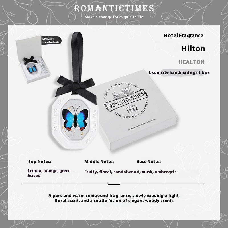 Fashion Personalized Car Aromatherapy Sheet Pendant