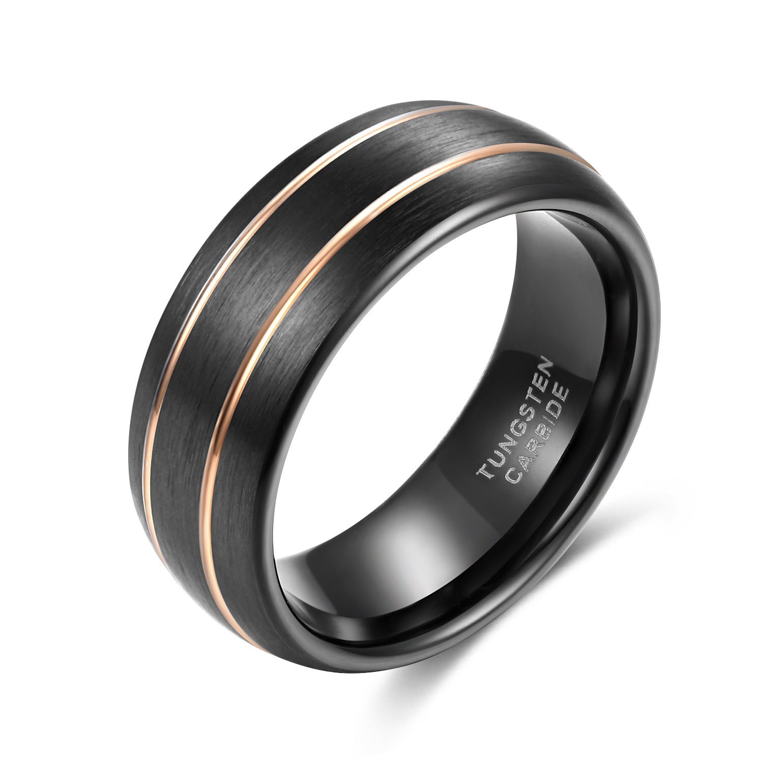 Classic Line Series Wide Surface 8mm Men's Tungsten Ring