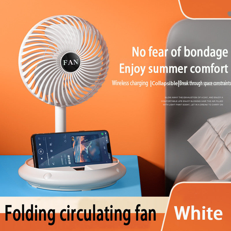 Fashionable Folding Fan Student Dormitory USB Charging
