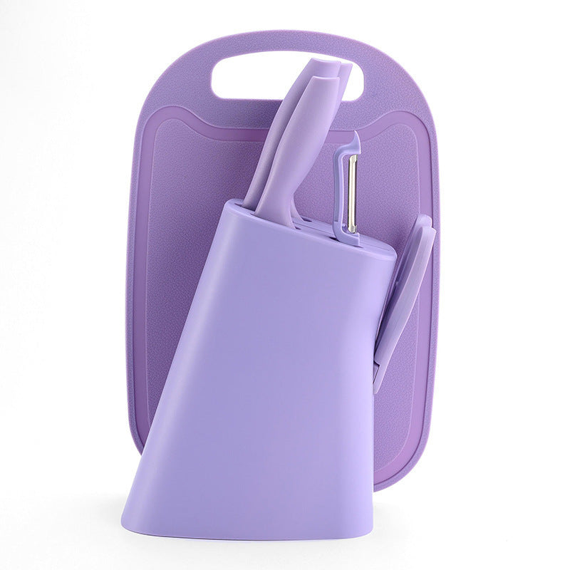 Color Straw Cutter With Cutting Board Suit