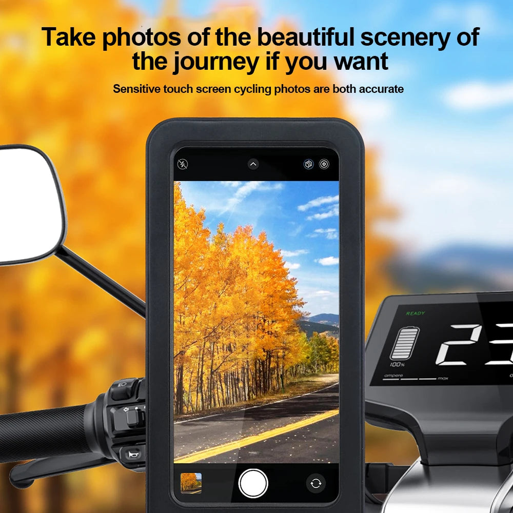 Support de téléphone portable magnétique étanche pour moto et vélo, universel, avec rotation à 360 degrés, réglable, pour moto et vélo.