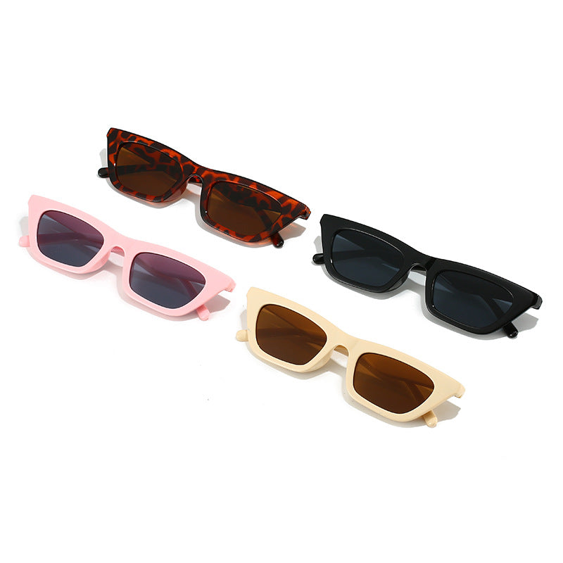 Fashionable Small-frame Cat-eye Personalized Hip-hop Sunglasses