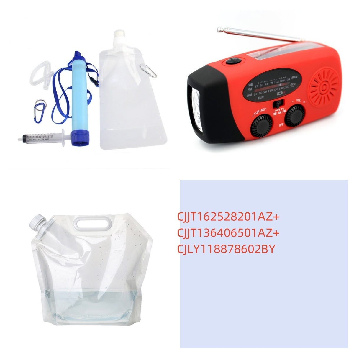 Solar energy hand-held emergency radio flashlight