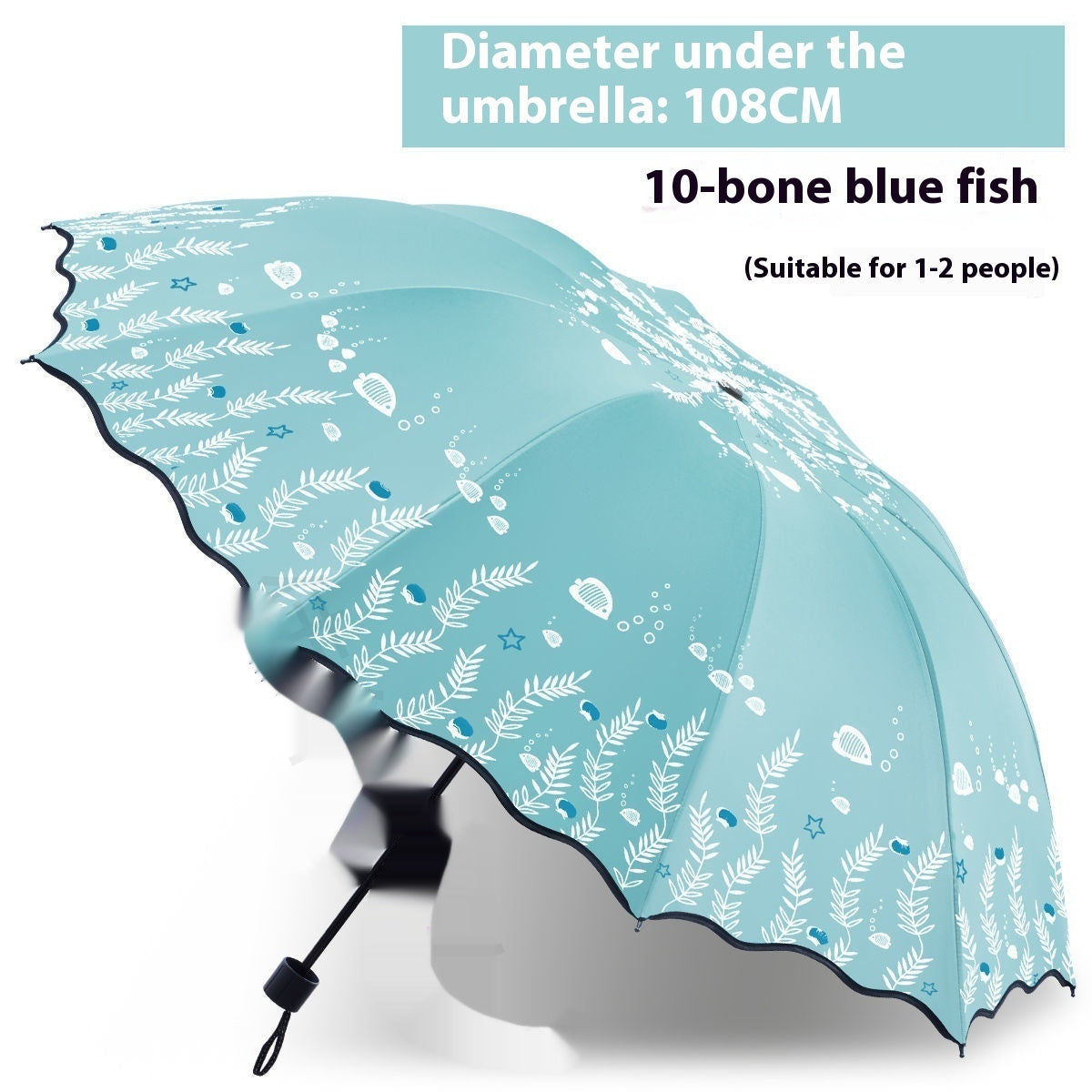 Umbrella Large Double Dual-use Folding Ten-bone Reinforced Sun Umbrella