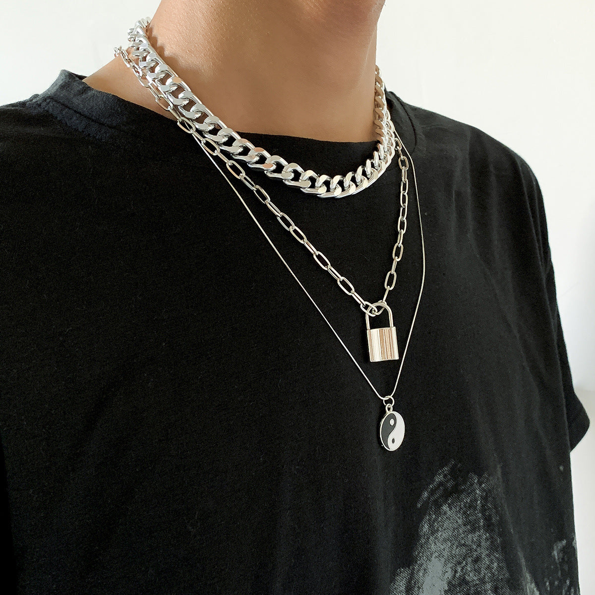 Street Hip Hop Geometric Vintage Necklace