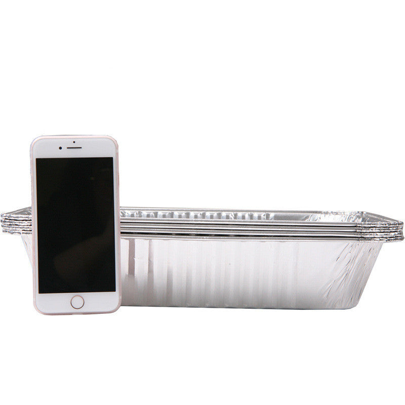 Bandeja de aluminio para hornear rectangular desechable para uso doméstico