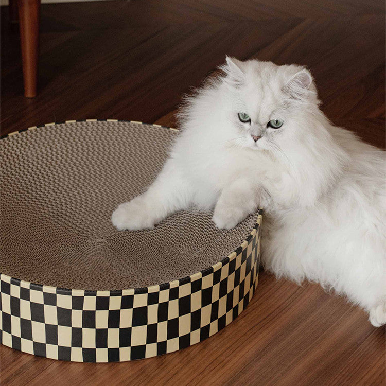 Round Corrugated Paper Wear-resistant Cat Scratching Board