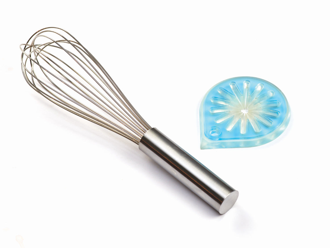 Stainless steel egg beater and scraper set