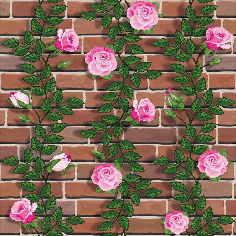 Waterproof stone balcony wallpaper