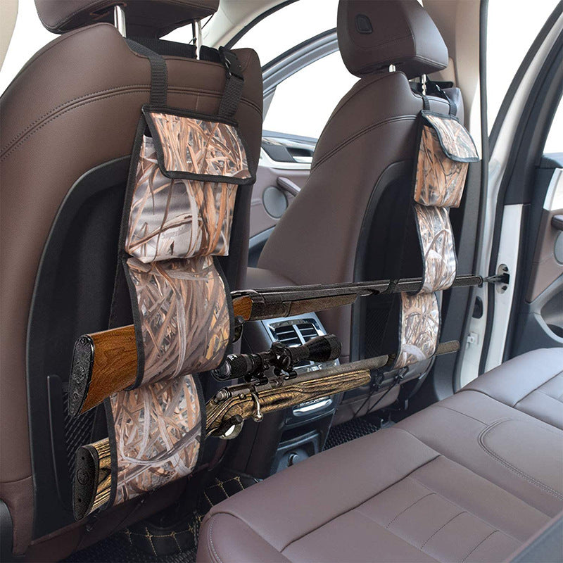 Car seat back suspension storage bag