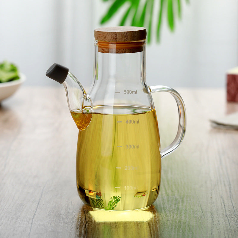 Household Fashion Seasoning Bottle Glass Oil Pot