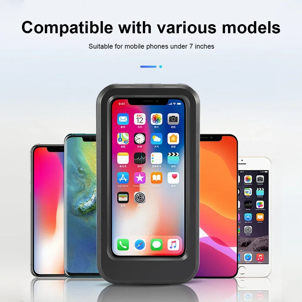 Support de téléphone portable magnétique étanche pour moto et vélo, universel, avec rotation à 360 degrés, réglable, pour moto et vélo.