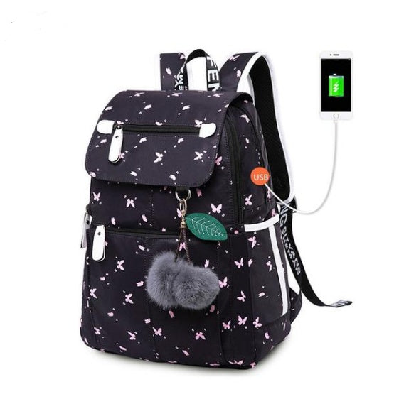 Fashion Printed Backpack For Girl