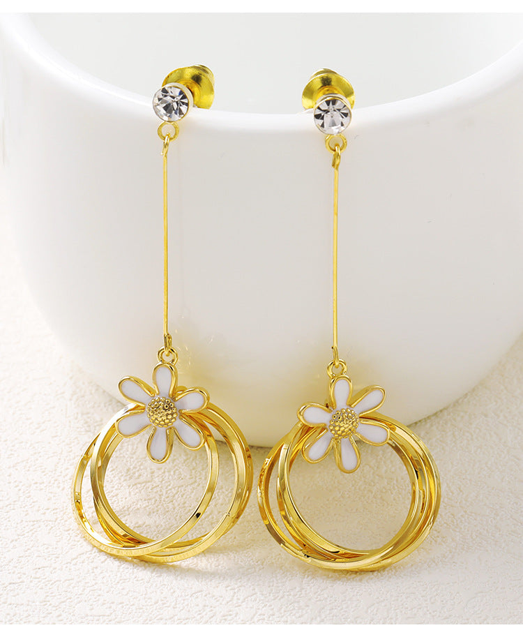 Temperament long tassel earrings female earrings