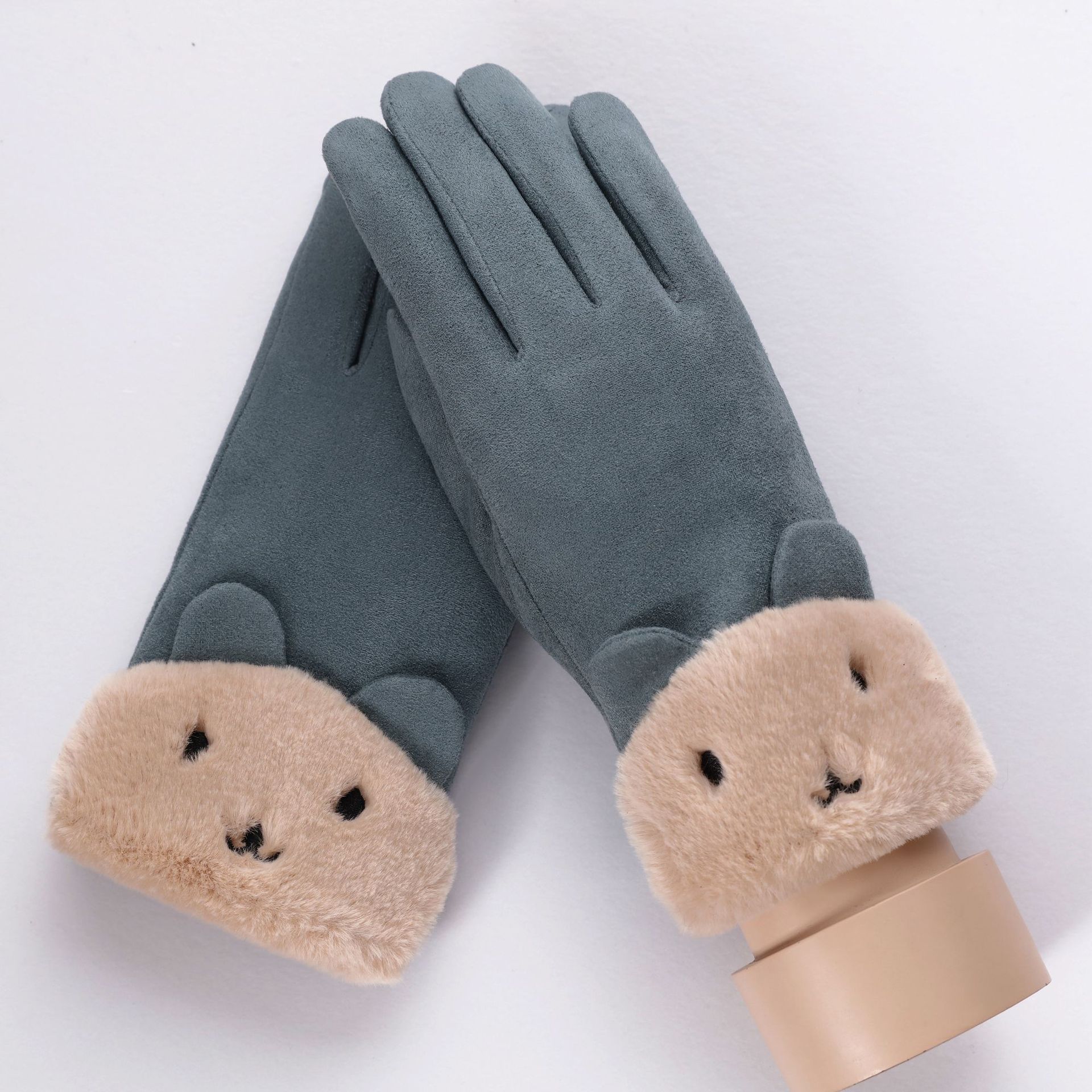 Suede gloves for ladies
