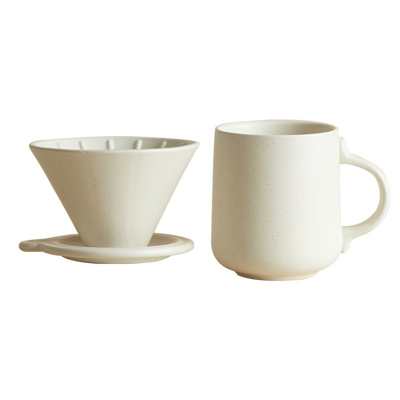 Household Filter Ceramic Tea Cup Set With Lid