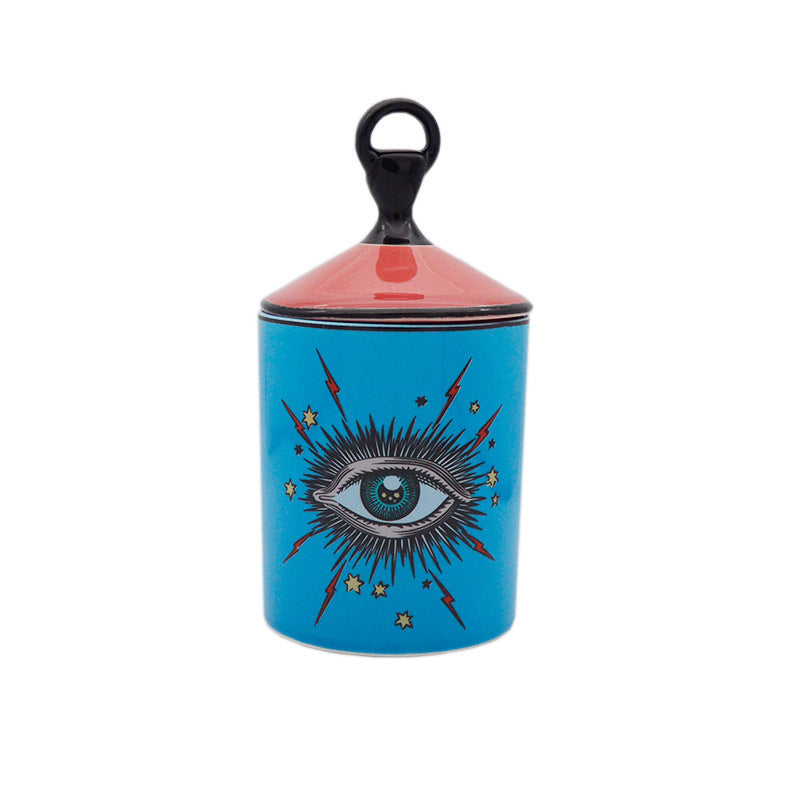 Eye of Gladys Aromatherapy Candle Holder Ceramic Jar