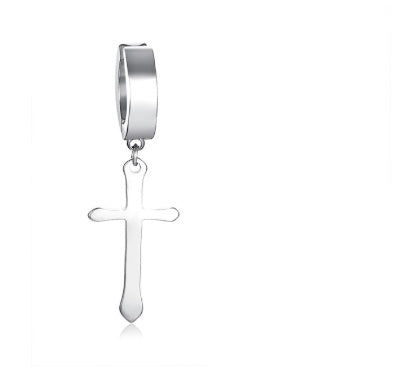 Titanium steel male pierced earrings