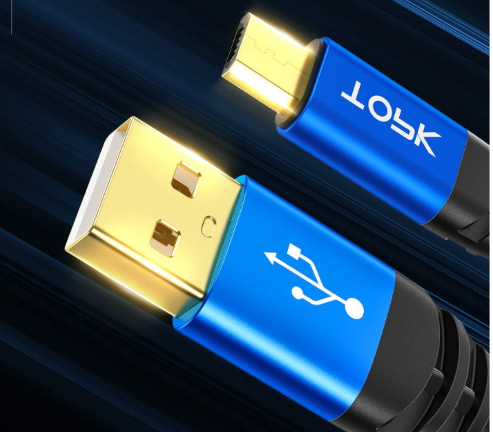 Gold-plated data cable