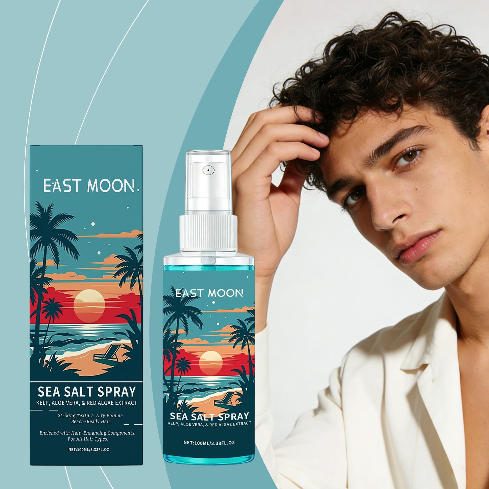 Mens Sea Salt Hair Spray For Styling And Hold