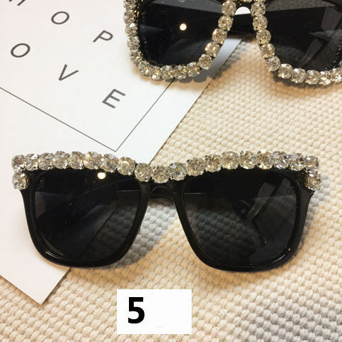 Handmade flower diamond sunglasses