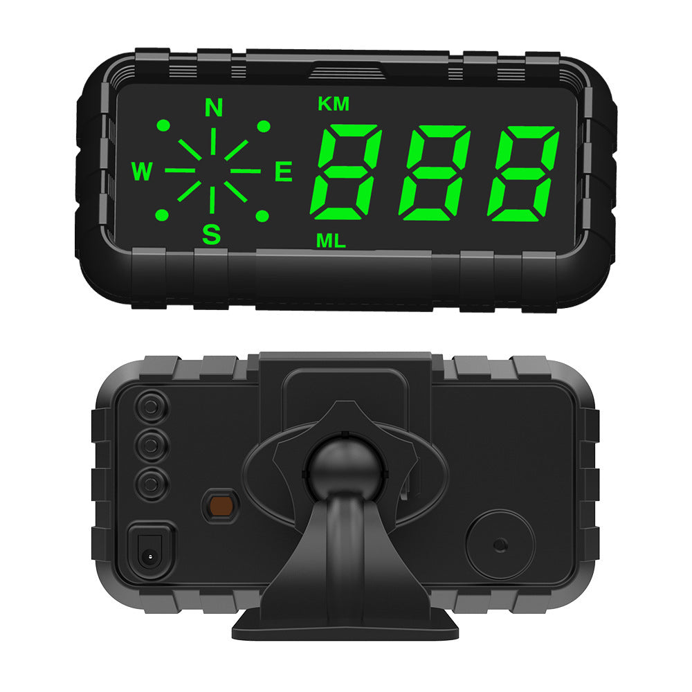 New Car Head Up Display Compass GPS Speedometer Alarm