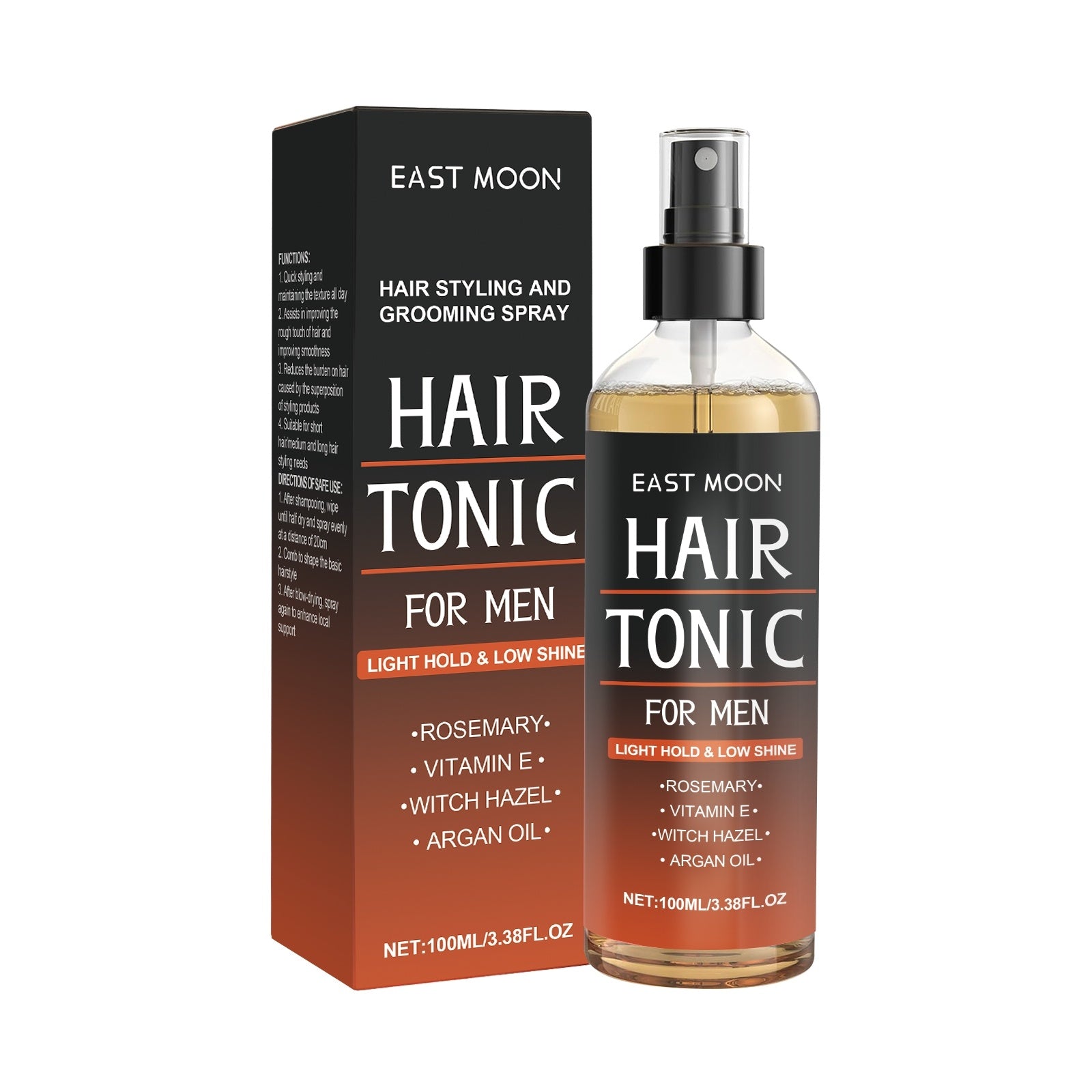 Men's Styling Hair Spray Portable