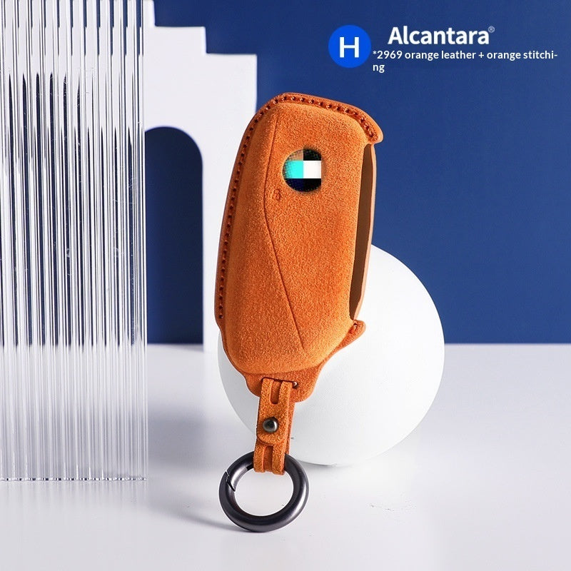 Car suede three-dimensional key bag