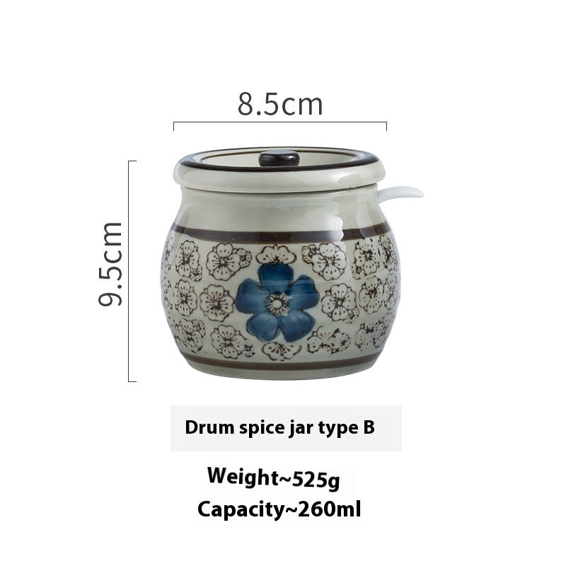 Dining Restaurant Ceramic Seasoning Jar Single Salt Jar