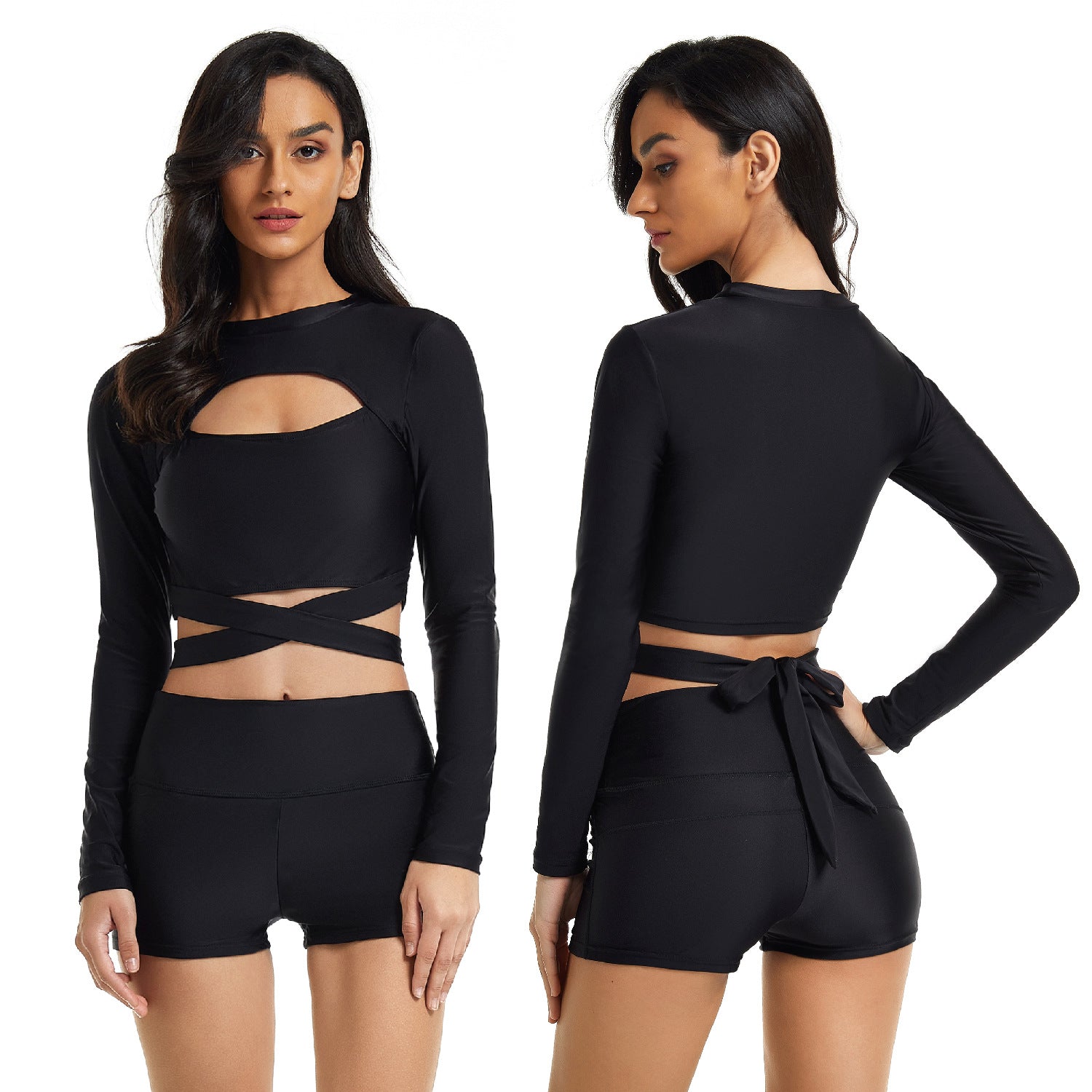 Two-piece Swimsuit Long-sleeved Surfing Suit Sun Protection Wetsuit