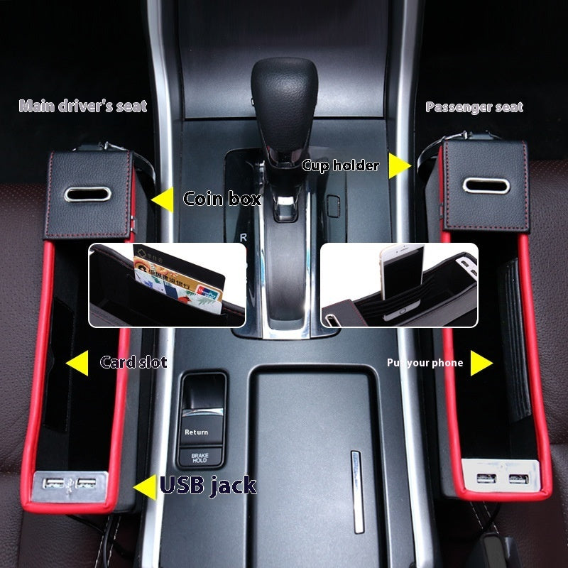Car With USB Interface Seat Storage Box