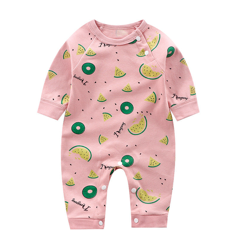 Baby Romper Long Sleeve Cartoon Printing Spring Autumn