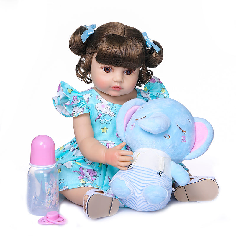 Full glue can enter the water simulation doll