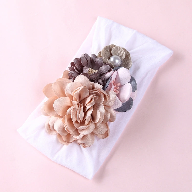 Headdress silk stitching flower princess hair band