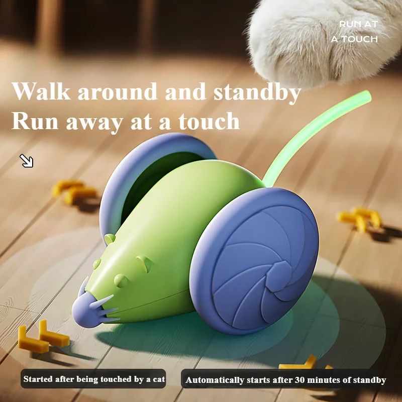 Cat Toys Interactive Electric Mouse Cat Toy Automatic Cat Teasing Stick Pet Supplies