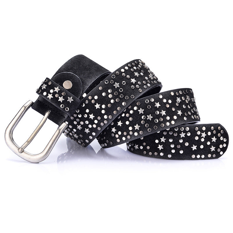 Ceinture femme cloutée élégante