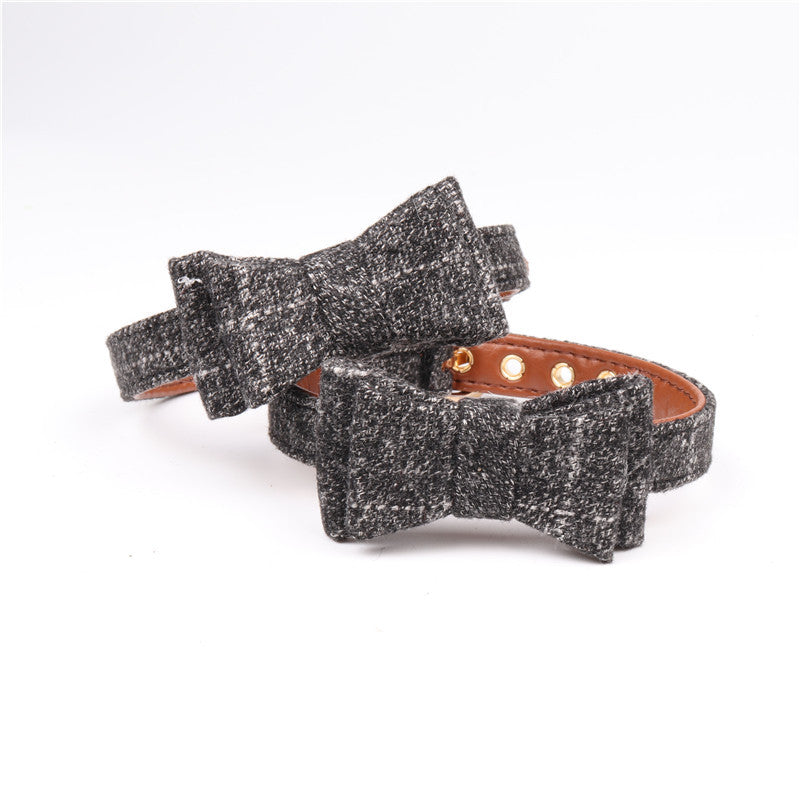 British bow pet collar
