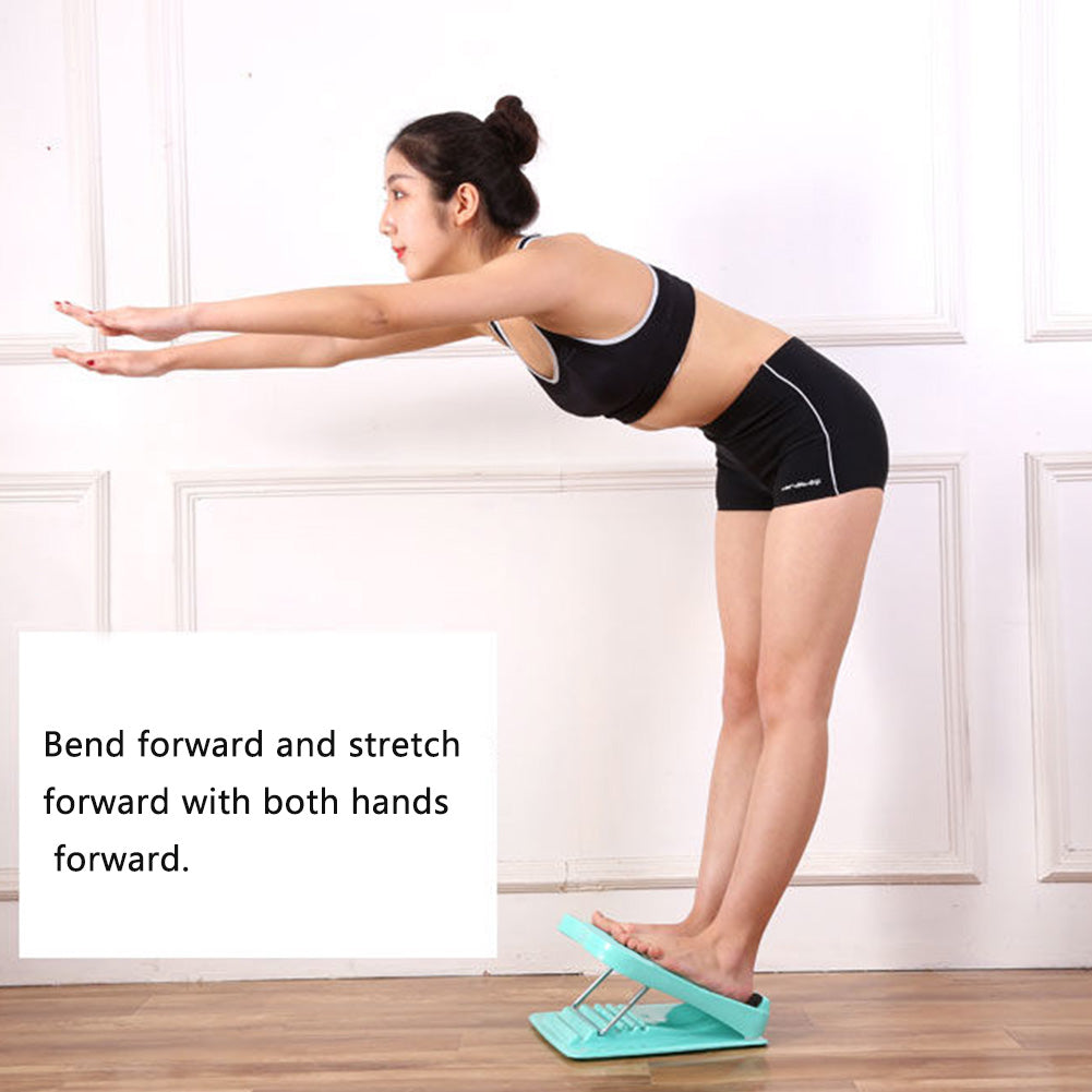 Planche Inclinée Portable de Fitness pour la Maison Réglable Intérieur Extérieur Étirement du Talon d'Achille à Assembler
