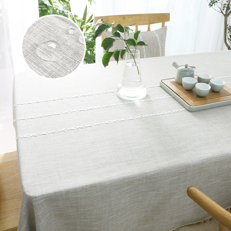 Anti-splash Table Cloth Non-slip Wear-resistant Rectangular Table Cloth
