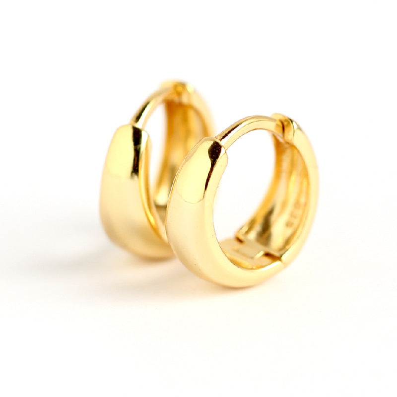 Simple Metal Wide-faced Personalized Earrings