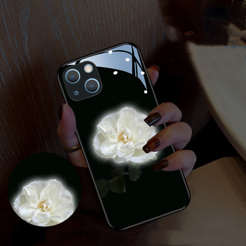 Luminous Mobile Phone Shell Camellia